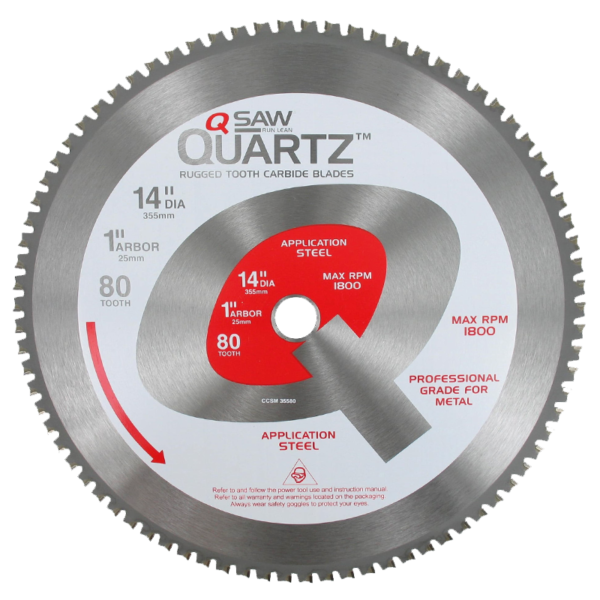 Trajan Q1400 Industrial Carbide Saw Cuts Steel, Aluminum & Wood
